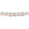 5mm Transparent Light Pink Pressed Glass SMOOTH ROUND (Druk) Beads