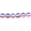 6mm Transparent Light Amethyst Pressed Glass SMOOTH ROUND Beads