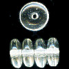 6mm Transparent Crystal Pressed Glass SAUCER/RONDELL Beads