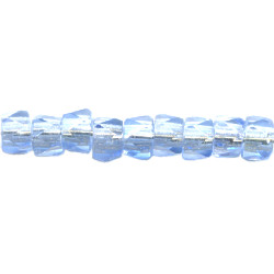 4x5mm Transparent Pale Blue Pressed Glass (Fire Polished) FACETED DISC Beads