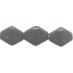 6x8mm Opaque Black Pressed Glass 4-Sided BICONE Beads