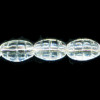 4x8mm Transparent Crystal Pressed Glass OVAL / RICE Corncob Beads