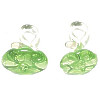 10mm Lampwork Glass Mini Green SQUASH Charm Beads