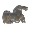 22x25mm Brown Bone HORSE Animal Fetish Bead