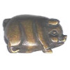 18x30mm Brown Bone PIG Animal Fetish Bead