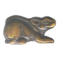 18x30mm Brown Bone RAT Animal Fetish Bead