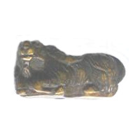 15x25mm Brown Bone RAM/BIGHORN SHEEP Animal Fetish Bead