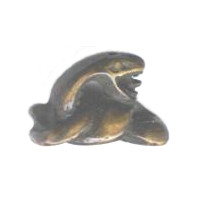 15x24mm Bone SNAKE Animal Fetish Bead