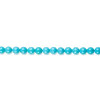 2mm Stabilized Blue Turquoise ROUND Beads - 8" Strand