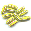 6x15mm *Vintage* Multi-striped Yellow African Watermelon Trade Beads #2