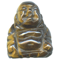 15x20mm Tigereye 3-D BUDDHA Bead