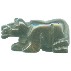 11x22mm Tigereye 3-D COUGAR/MOUNTIAN LION Animal Fetish Bead