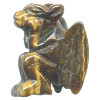 20mm Tigereye 3-D GARGOYLE Bead