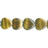 12mm Tigereye PUFFY HEART Beads