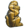 12x20mm Tigereye 3-D MONKEY Animal Fetish Bead