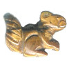 16x22mm 3-D Tigereye SQUIRREL Animal Fetish Bead