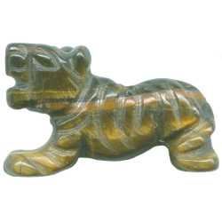 16x22mm Tigereye TIGER Animal Fetish Bead