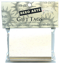 Hero Arts® 2-1/4" x 3" Blank FOLDING TAGS - (PS 172) Assorted Soft Earth Tones