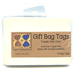 Paper Reflections® 2-1/8" x 3" Blank FOLDING TAGS - Ivory