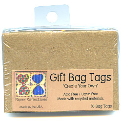 Paper Reflections® 2-1/8" x 3" Blank FOLDING TAGS - Kraft