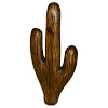 Carved Rustic Pine, Western Cactus, Novelty Tap Handle