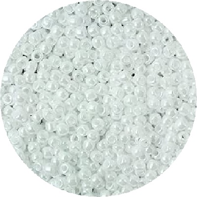 TOHO™ 11/o Japanese SEED BEADS - Lustered Opaque White (0121)