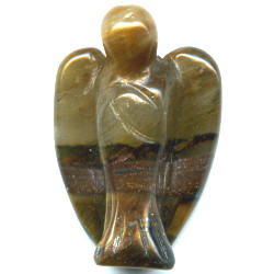 15x20mm Tiger Iron 3-D ANGEL Bead