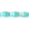 6x12mm Turquoise Magnesite (Chalk Turquoise) BEVELED TUBE Beads