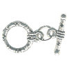 15mm dia. Silvertone Pewter Nautical TOGGLE CLASP