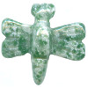 20x22mm Tree Agate DRAGONFLY Animal Fetish Bead