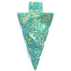 22x38mm Stabilized Blue Turquoise ARROWHEAD Pendant/Focal Bead