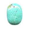 20x28mm Blue Chalk Turquoise (Magnesite) OVAL CABOCHON Pendant/Focal Bead #2