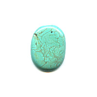 29x39mm Blue Chalk Turquoise (Magnesite) OVAL CABOCHON Pendant/Focal Bead