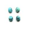 5x7mm Chinese Blue Matrix Turquoise OVAL CABOCHONS