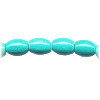 8x10mm Turquoise Dyed Howlite OVAL/BARREL Beads