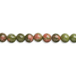 4mm Unakite ROUND Beads