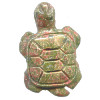 20x34mm Unakite TURTLE Pendant/Focal Bead