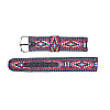 1/2"  Woven Cloth Western Red Diamond WATCH BAND Set