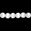 6mm A-Grade White Catseye ROUND Beads