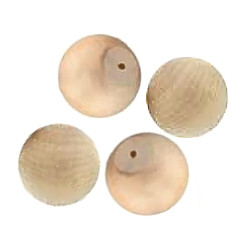 Darice Craftwood 1" Wooden BALL KNOBS - Unfinished
