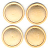 1 " Flat-Back Domed Wooden BUTTON Shapes - Unfinished