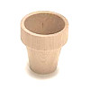 Darice Craftwood  1-15/16" x 1-7/8" Wooden FLOWER POT - Unfinished
