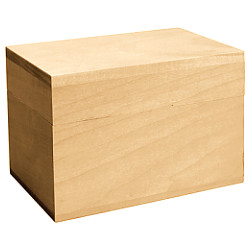 5.88" x 3.75" x 3.88" Hollow Hinged Basswood BOX - Unfinished