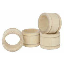 1-1/4" x 1-11/16" Wood NAPKIN RINGS - Unfinished