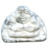 17x22mm White Howlite Carved BUDDHA Bead