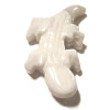 21x45mm White Howlite LIZARD, GECKO Animal Fetish Pendant/Focal Bead