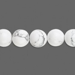 10mm White Howlite ROUND Beads