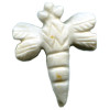 26x30mm Marble DRAGONFLY Animal Fetish Bead