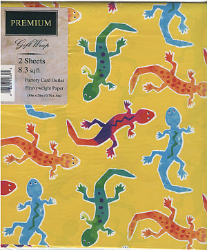 *Southwest Gecko* Premium Heavyweight Gift Wrap Paper