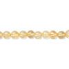 5mm Yellow Citrine ROUND Beads